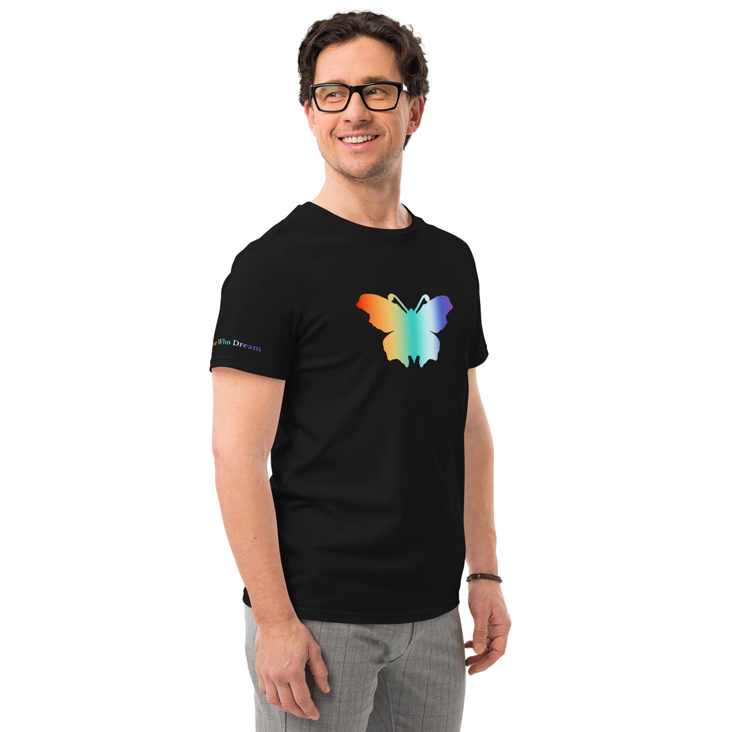 Logo collection｜Men's premium cotton t-shirt｜Rainbow and Front