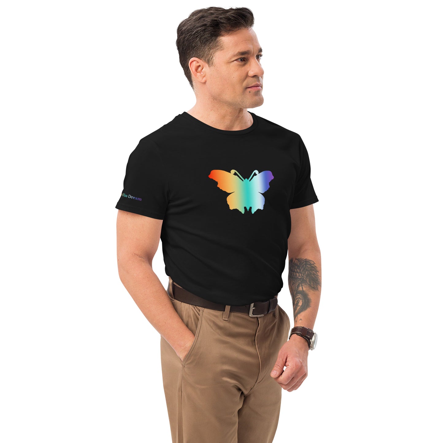 Logo collection｜Men's premium cotton t-shirt｜Rainbow and Front