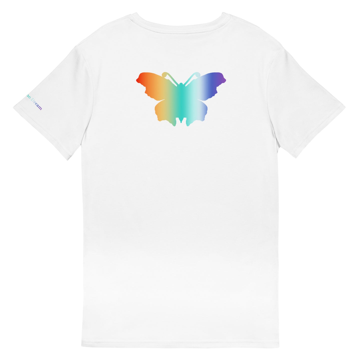 Logo collection｜Men's premium cotton t-shirt｜Rainbow and Back