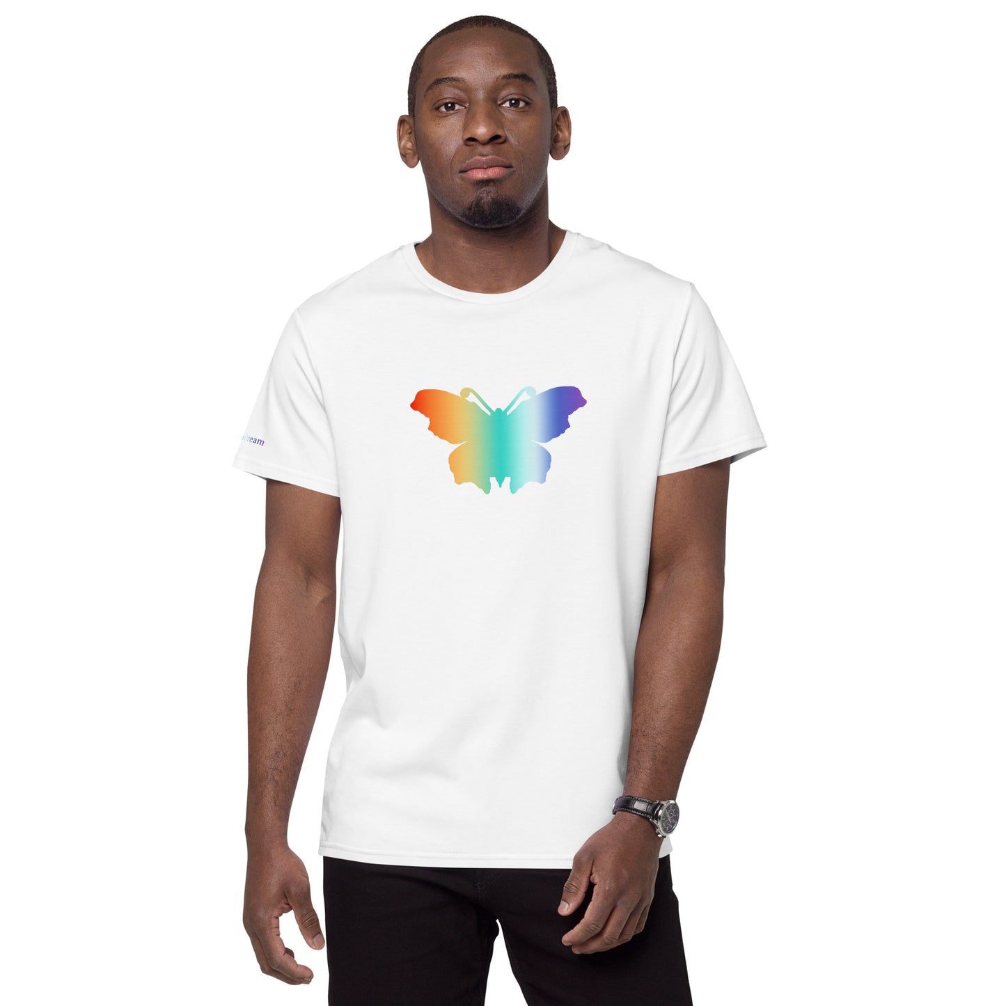 Logo collection｜Men's premium cotton t-shirt｜Rainbow and Front