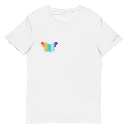 Logo collection｜Men's premium cotton t-shirt｜Rainbow(R) and Front