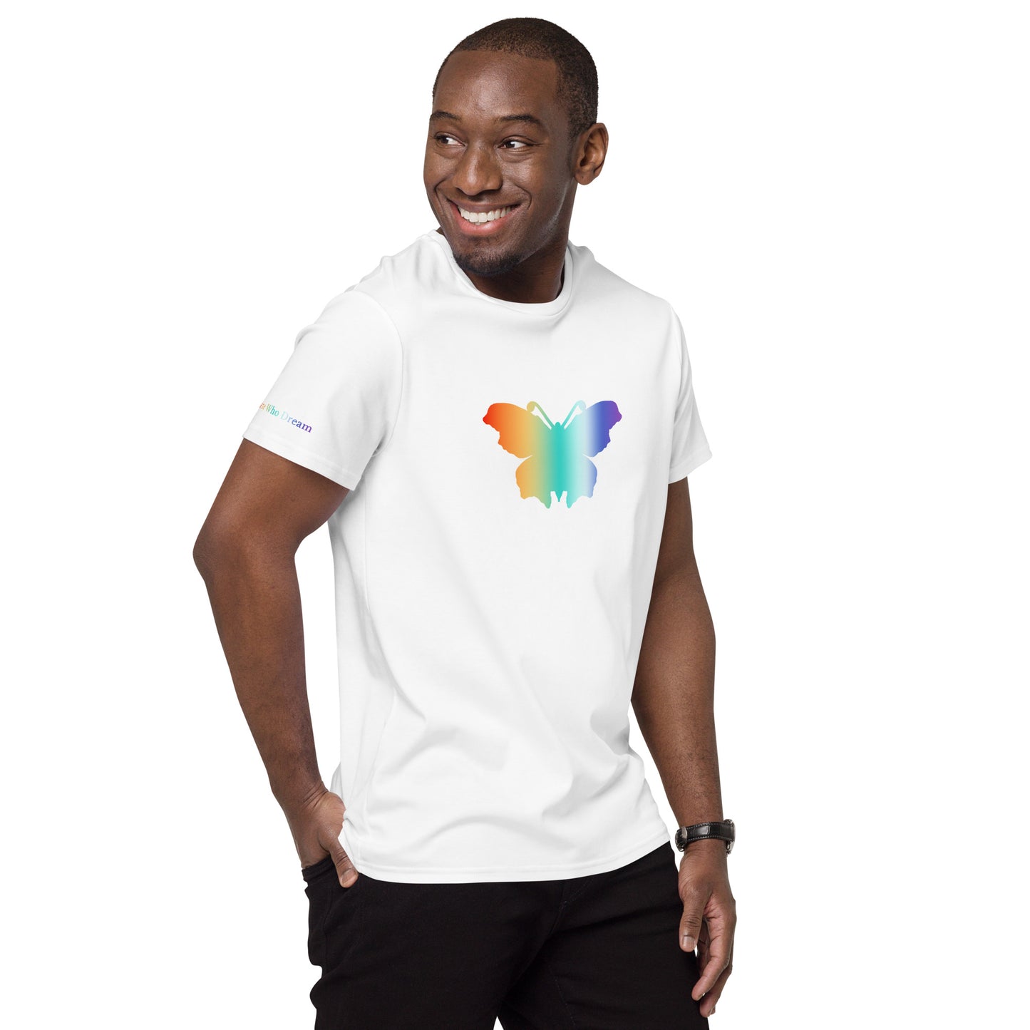 Logo collection｜Men's premium cotton t-shirt｜Rainbow and Front