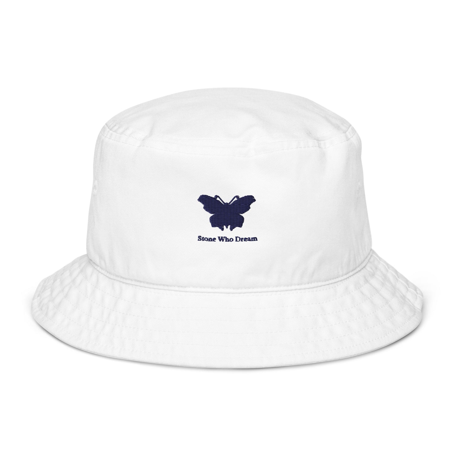 Logo collection｜Organic bucket hat｜Royal blue