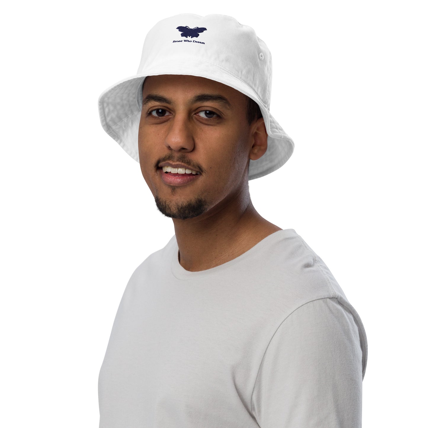 Logo collection｜Organic bucket hat｜Royal blue