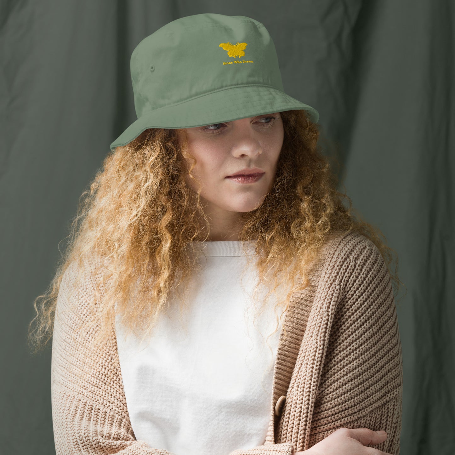 Logo collection｜Organic bucket hat｜Gold