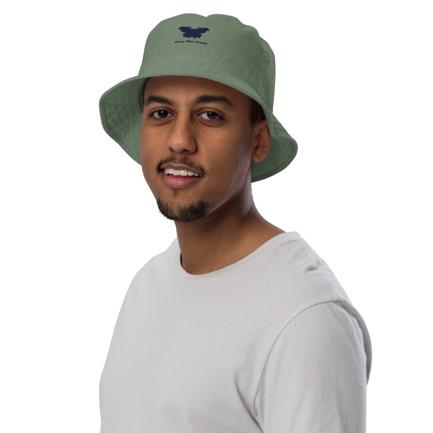 Logo collection｜Organic bucket hat｜Royal blue