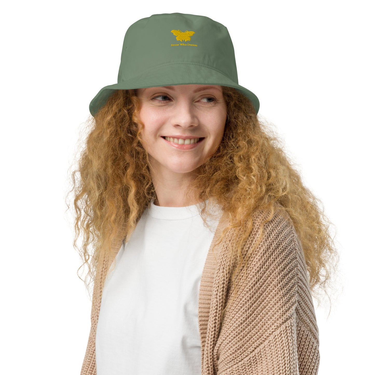 Logo collection｜Organic bucket hat｜Gold