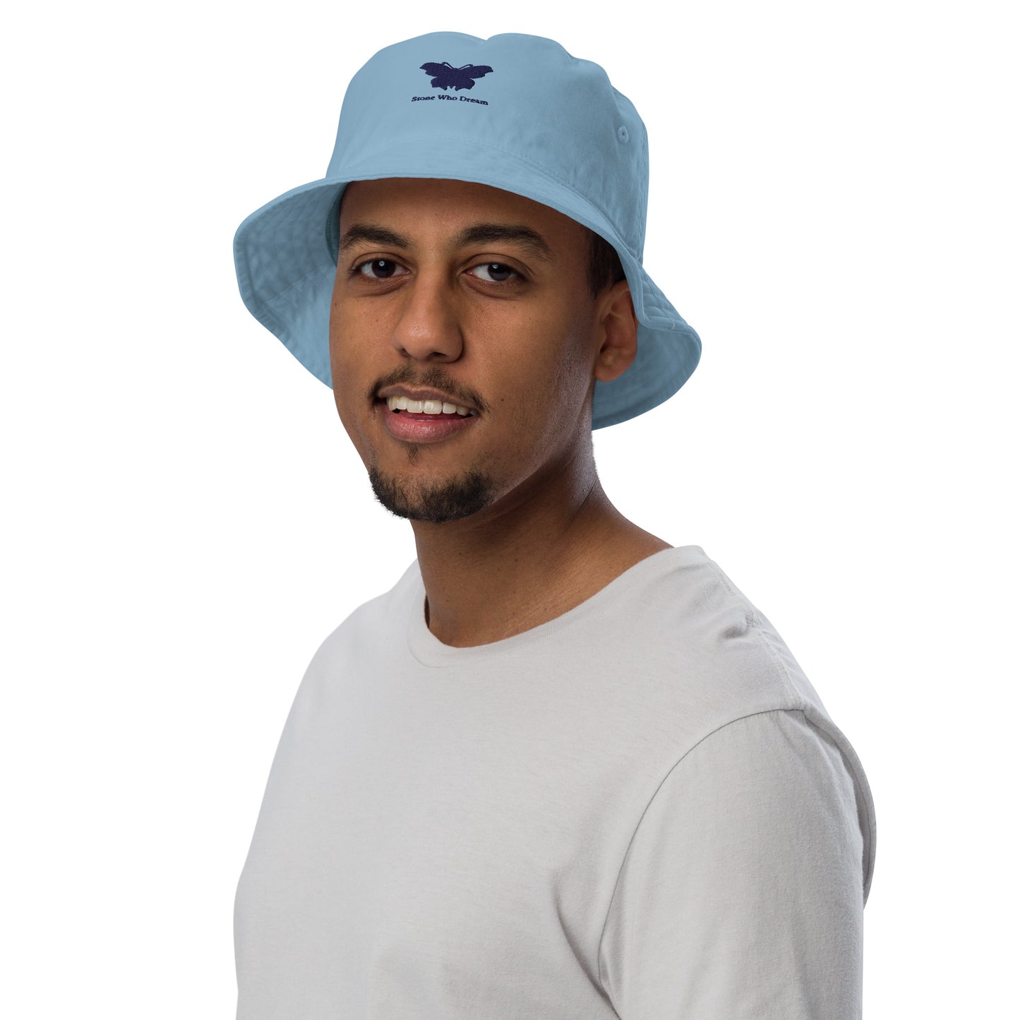 Logo collection｜Organic bucket hat｜Royal blue