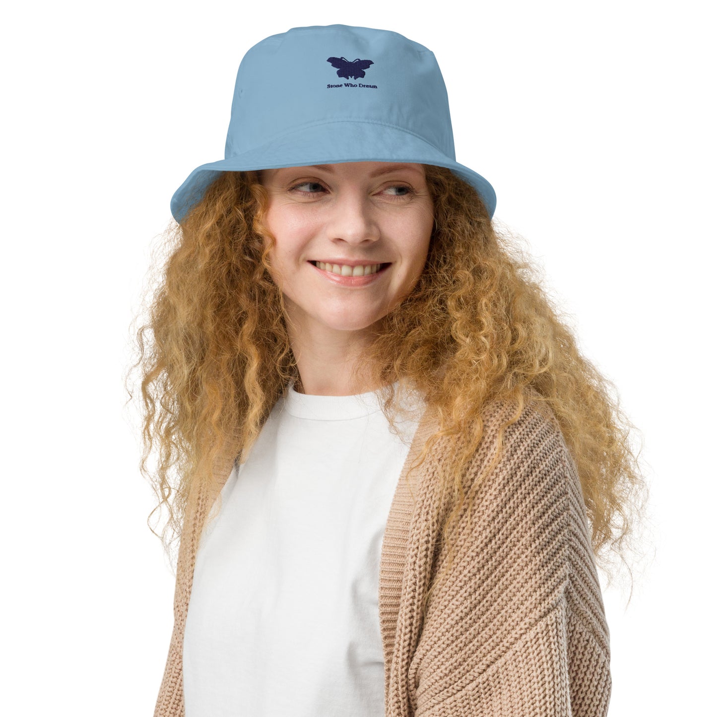 Logo collection｜Organic bucket hat｜Royal blue