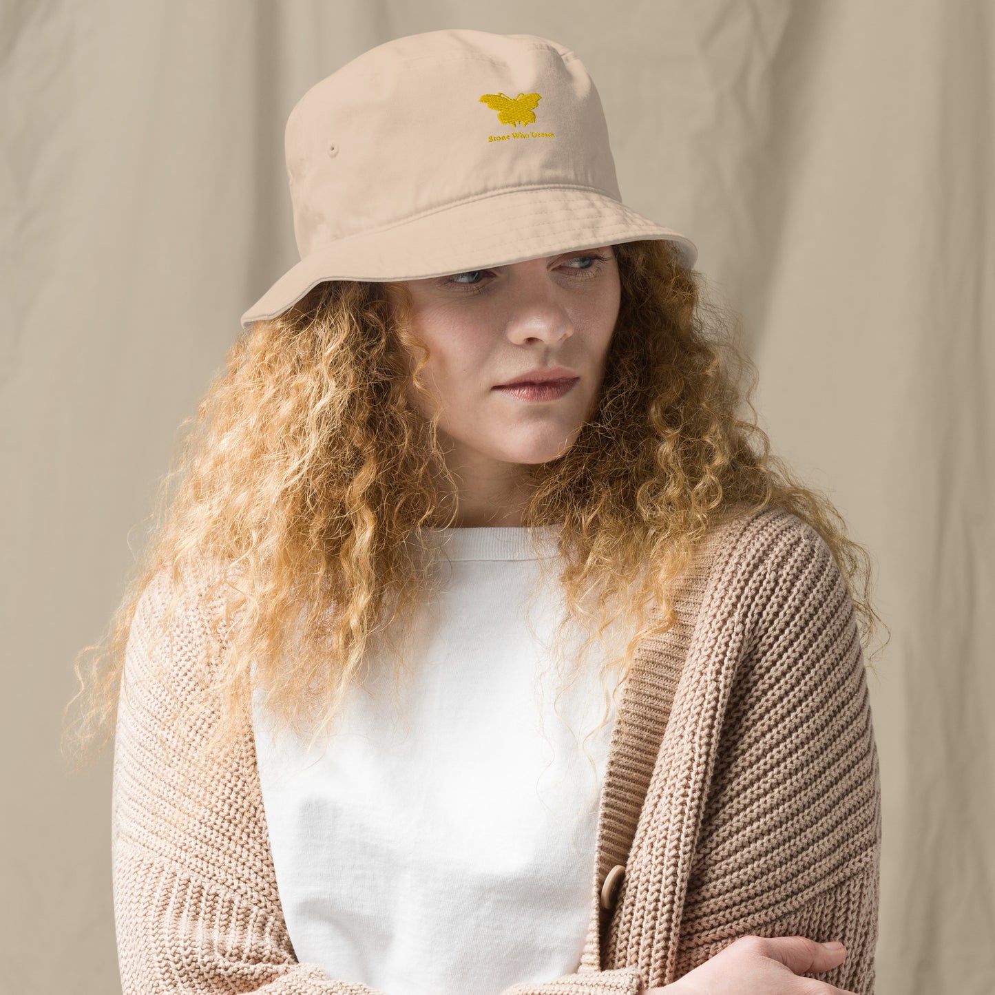 Logo collection｜Organic bucket hat｜Gold