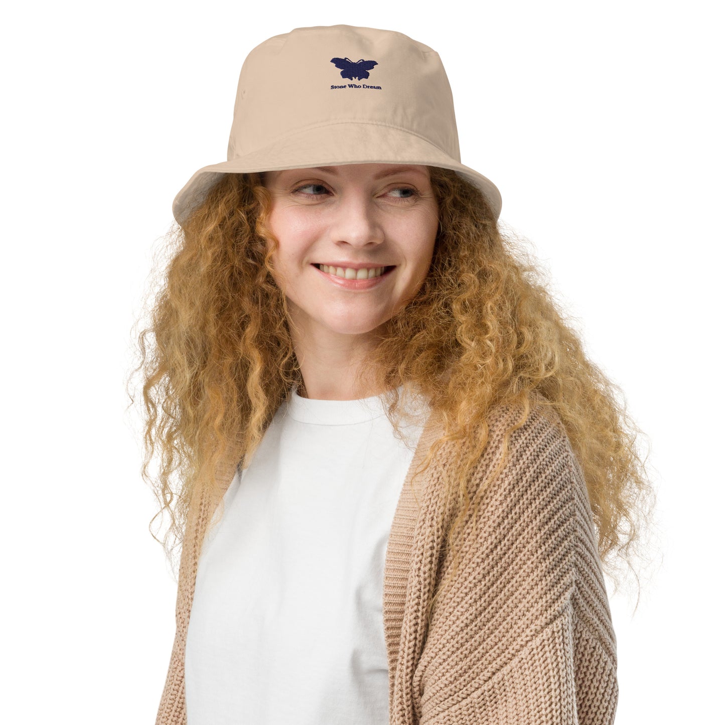 Logo collection｜Organic bucket hat｜Royal blue