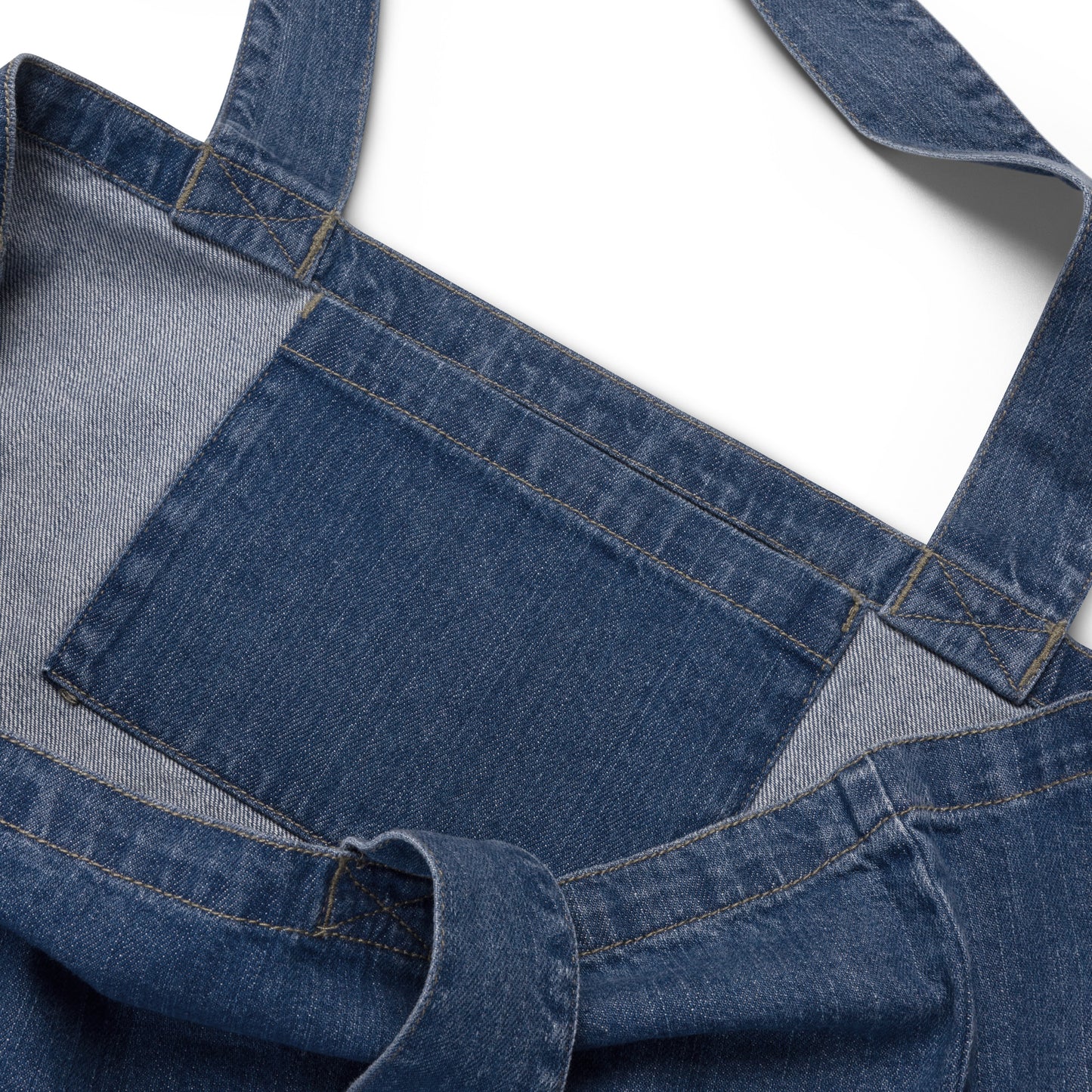 Logo collection｜Organic denim tote bag｜Royal blue