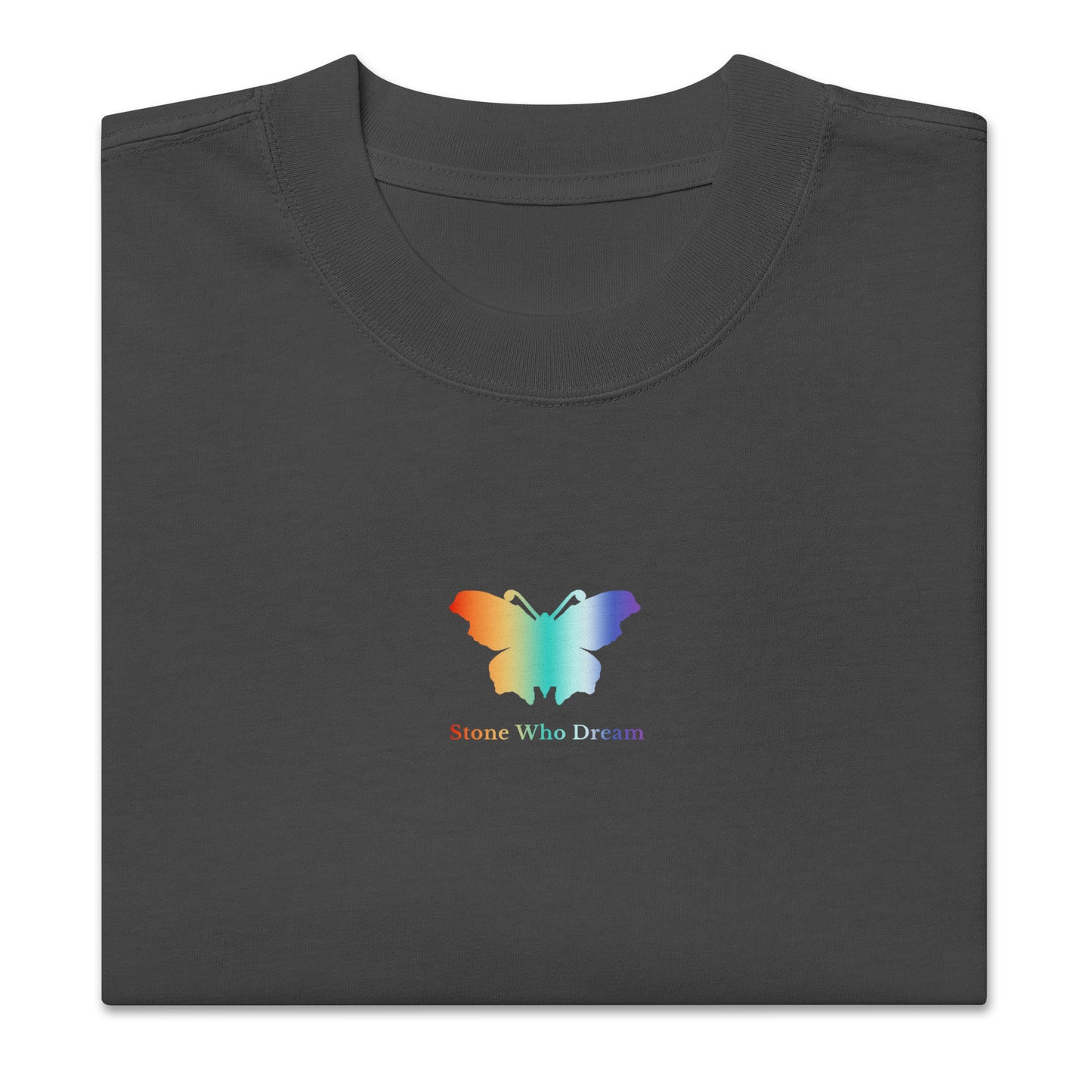 Logo collection｜Oversized faded t-shirt｜Rainbow and Front