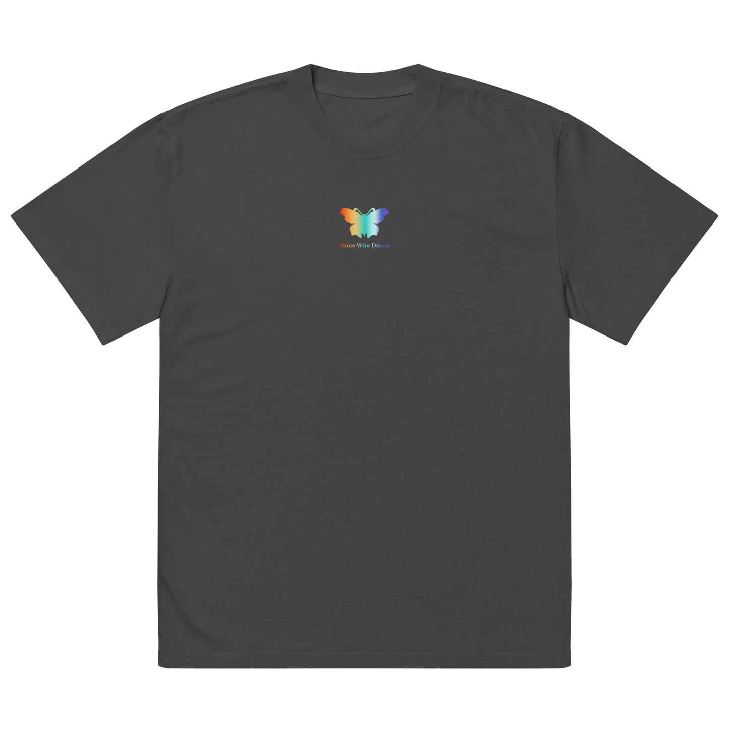 ロゴコレクション｜オーバーサイズのフェードTシャツ｜レインボーとフロント