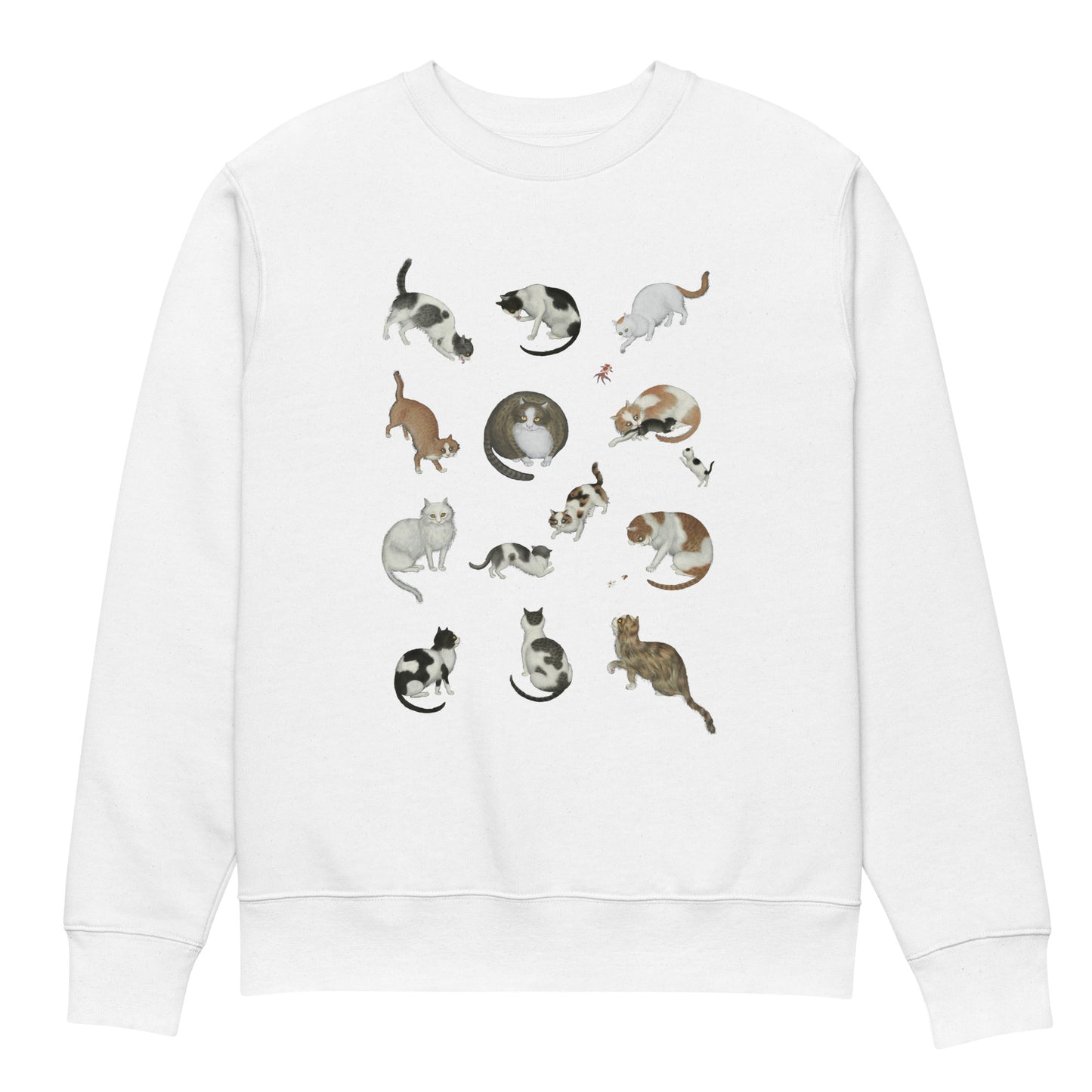 Cats And Butterflies Of Longevity｜Unisex eco sweatshirt